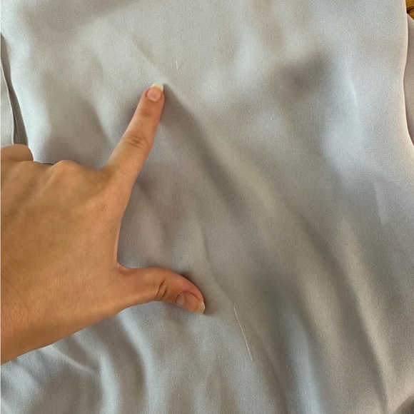 Vince lavender silk top with buttons size XS - Picture 7 of 8